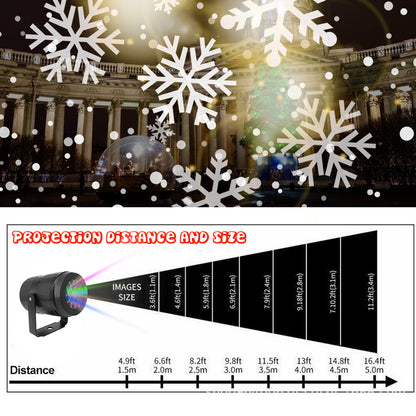 Christmas LED Snowflake Projector Laser Light Snowfall Outdoor Xmas Decor Lamp