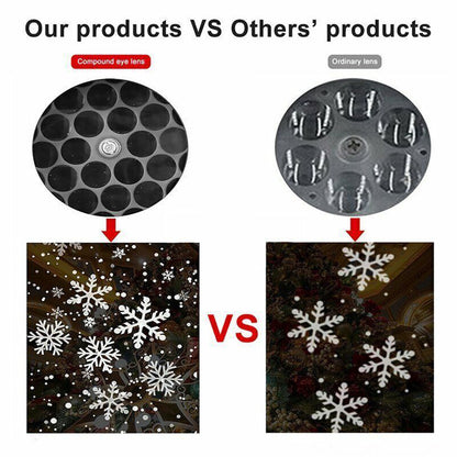 Christmas LED Snowflake Projector Laser Light Snowfall Outdoor Xmas Decor Lamp