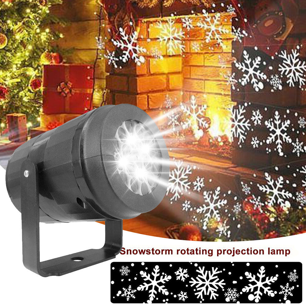 Christmas LED Snowflake Projector Laser Light Snowfall Outdoor Xmas Decor Lamp