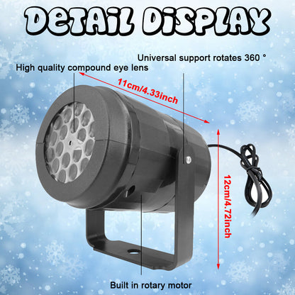 Christmas LED Snowflake Projector Laser Light Snowfall Outdoor Xmas Decor Lamp