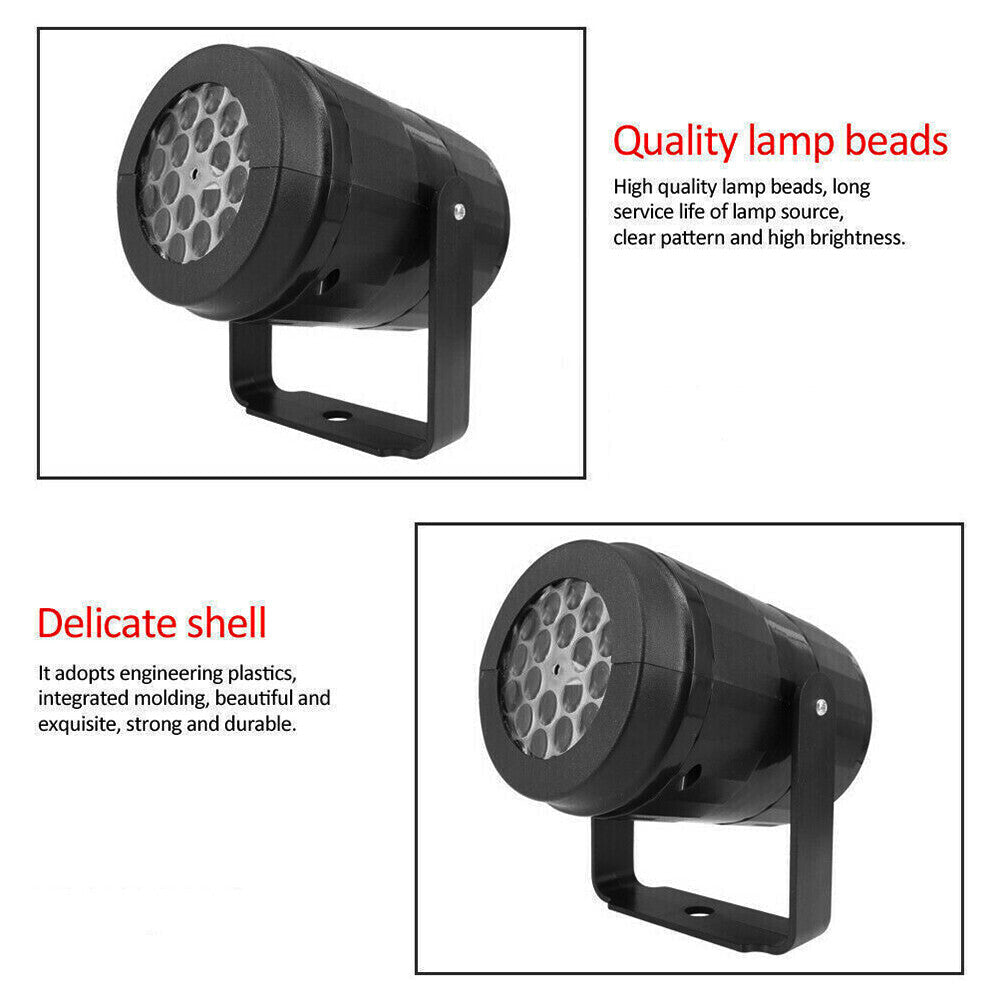 Christmas LED Snowflake Projector Laser Light Snowfall Outdoor Xmas Decor Lamp